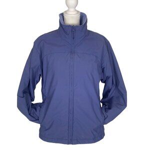 COLUMBIA Women Core Interchange Jacket Sz M Blue Zip Front Outdoors Casual